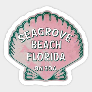 Seagrove Beach Florida 30A Vintage Shell 30 A Sticker